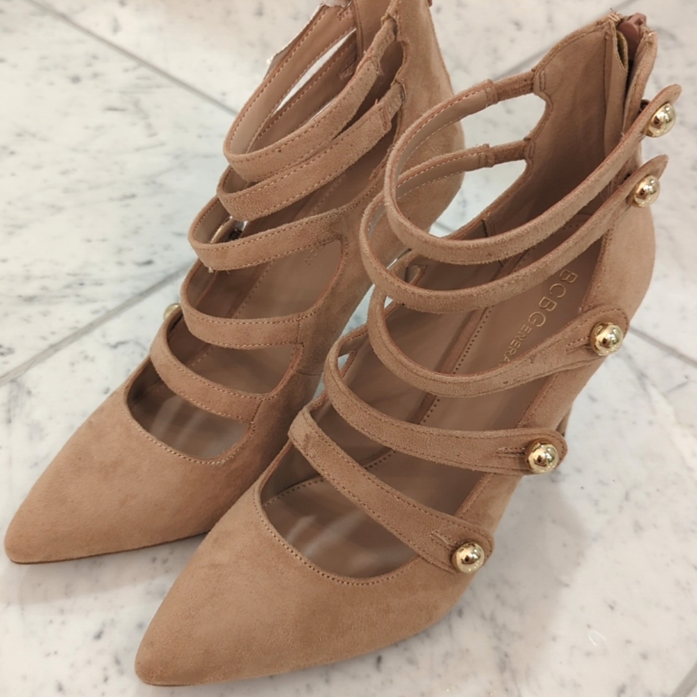 BCBGeneration Tan Stiletto heels